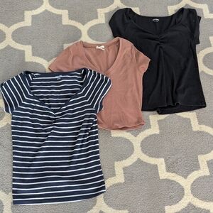 Junior's Tops Set - Black, Navy, and Brown